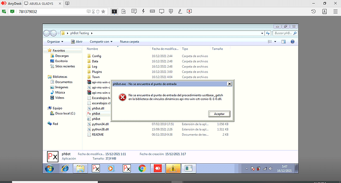 Phbot error 2 - Testing - ProjectHax