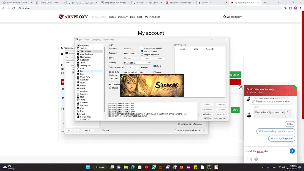 proxy login problem - Testing - ProjectHax