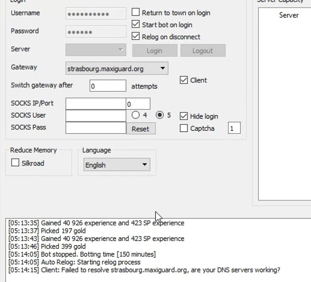 Phbot doesn't recconect automatically - Testing - ProjectHax