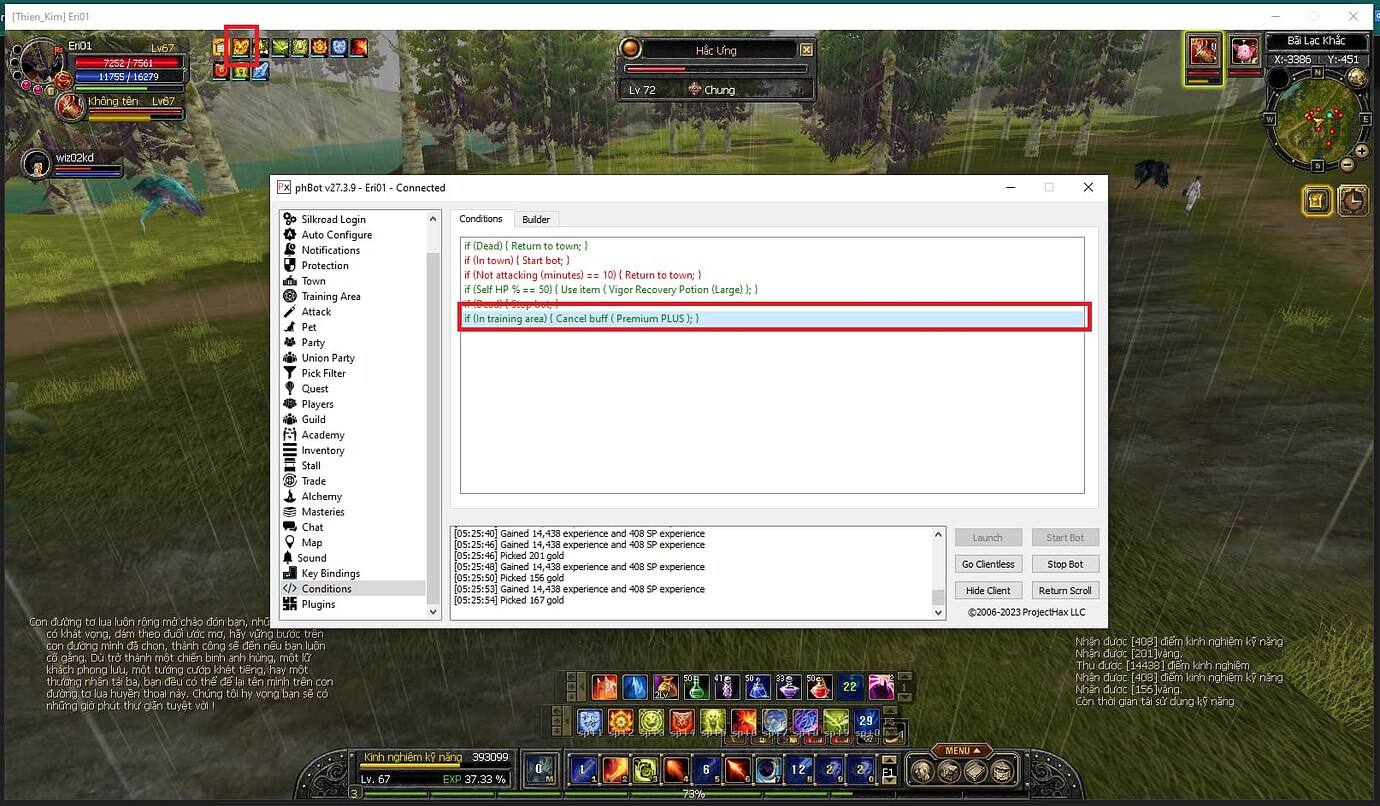Turn on/off the Premium x2 ticket - Scripts - ProjectHax