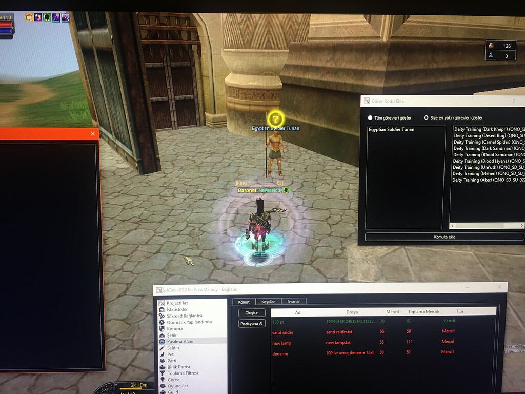 Phbot quest - Testing - ProjectHax