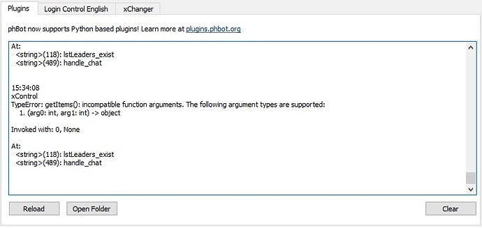Plugin/python Error - Plugins - ProjectHax