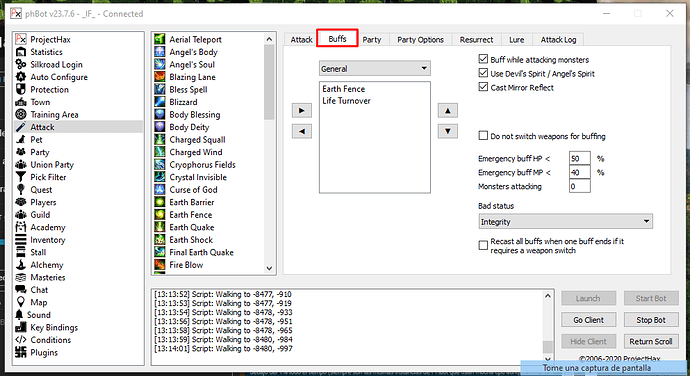 PhBot Testing No Usa Arma Secundaria - Testing - ProjectHax