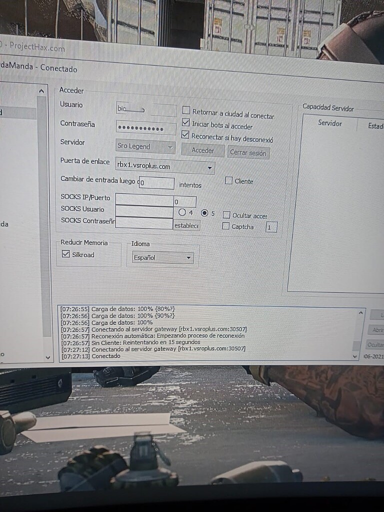 Error to conectar phbot - Manager - ProjectHax