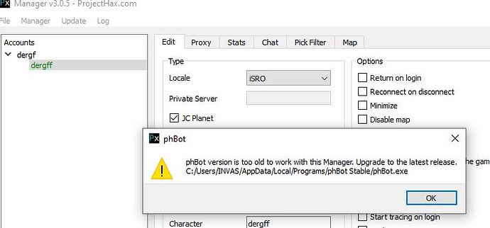 Manager phbot old verison - Manager - ProjectHax
