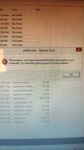 Phbot Testing System Error - phBot - ProjectHax
