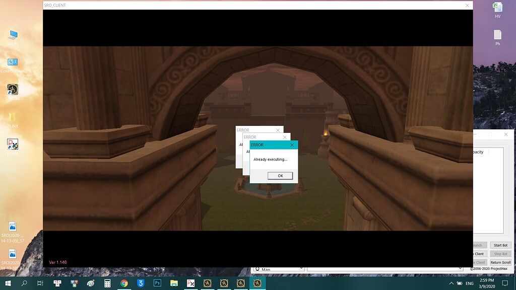 Phbot error - Already executing - Testing - ProjectHax