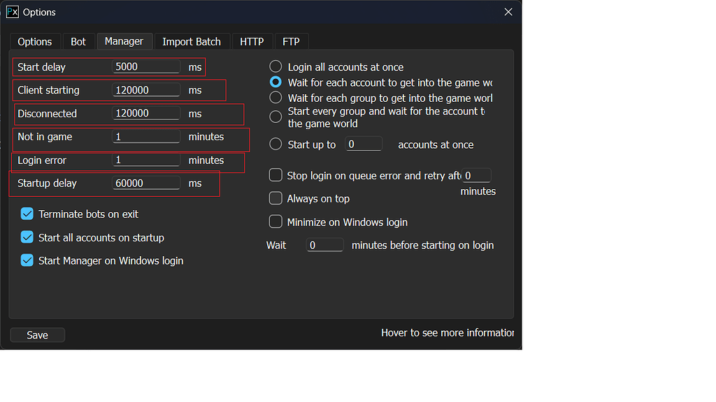 phBot Manager Settings Explained + “IP Limit Exceeded” Issue - Manager ...