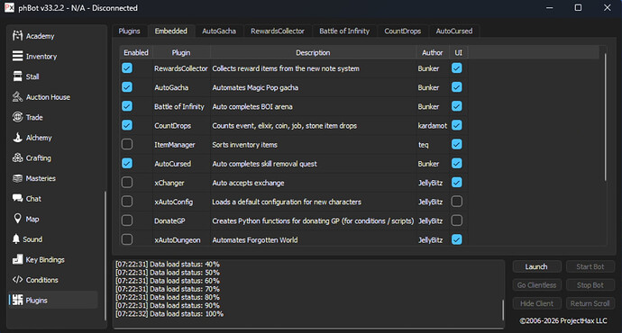 Login problme and manager problem - phBot - ProjectHax