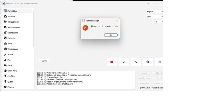 31.6.4 says get update - Testing - ProjectHax