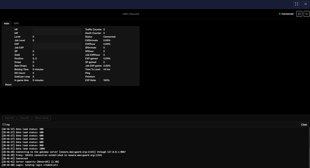 Logging in Private Server - phBot Cloud - ProjectHax
