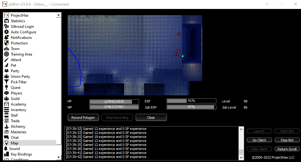 Polygon HELP PLEASE PhBot ProjectHax