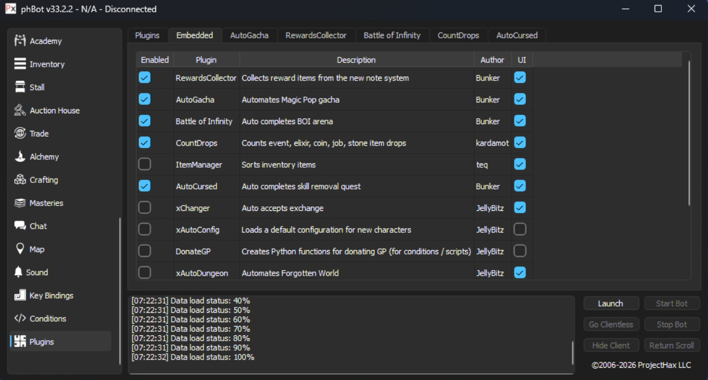 Login problme and manager problem - phBot - ProjectHax