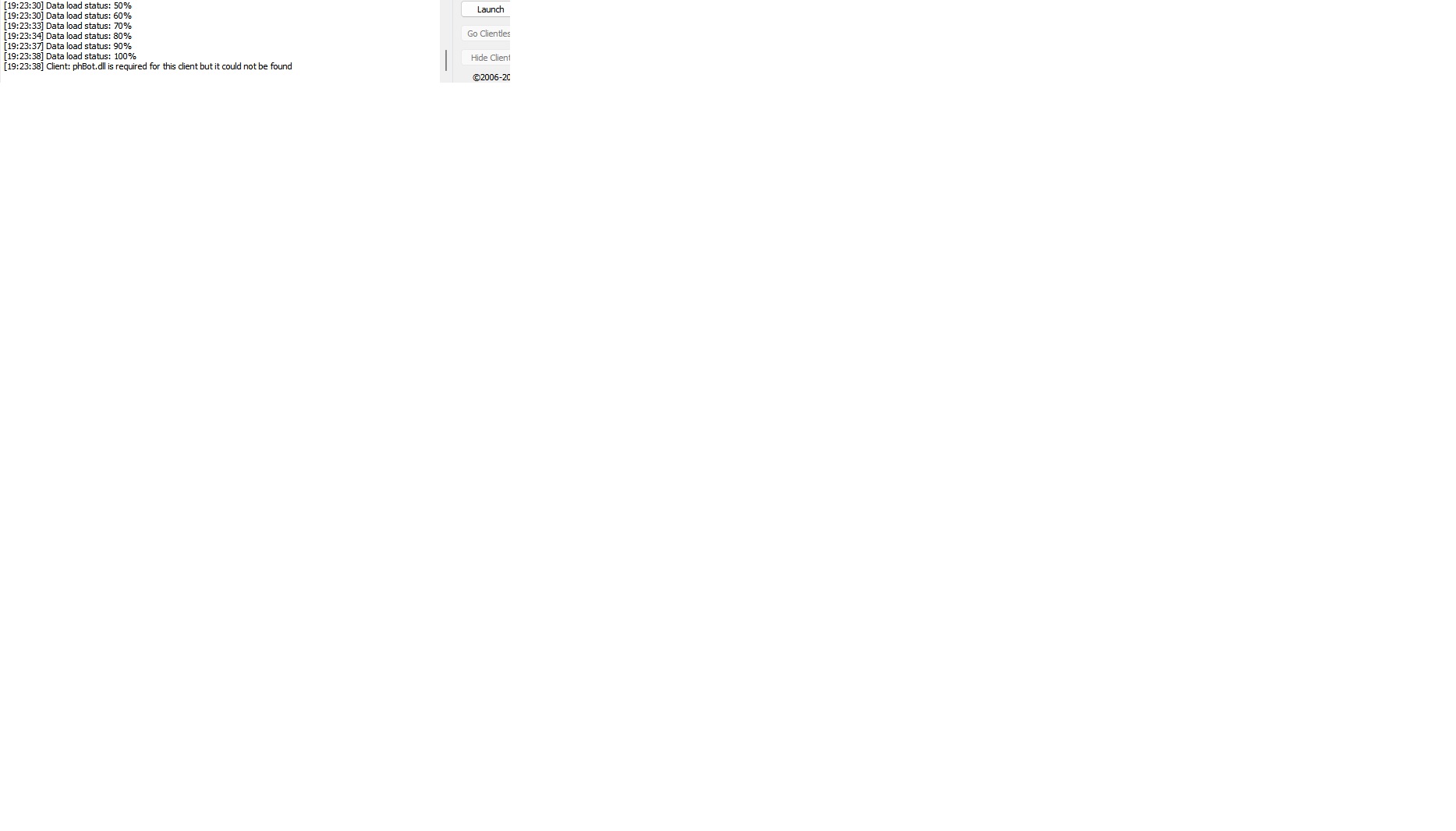 problem to client - phBot - ProjectHax